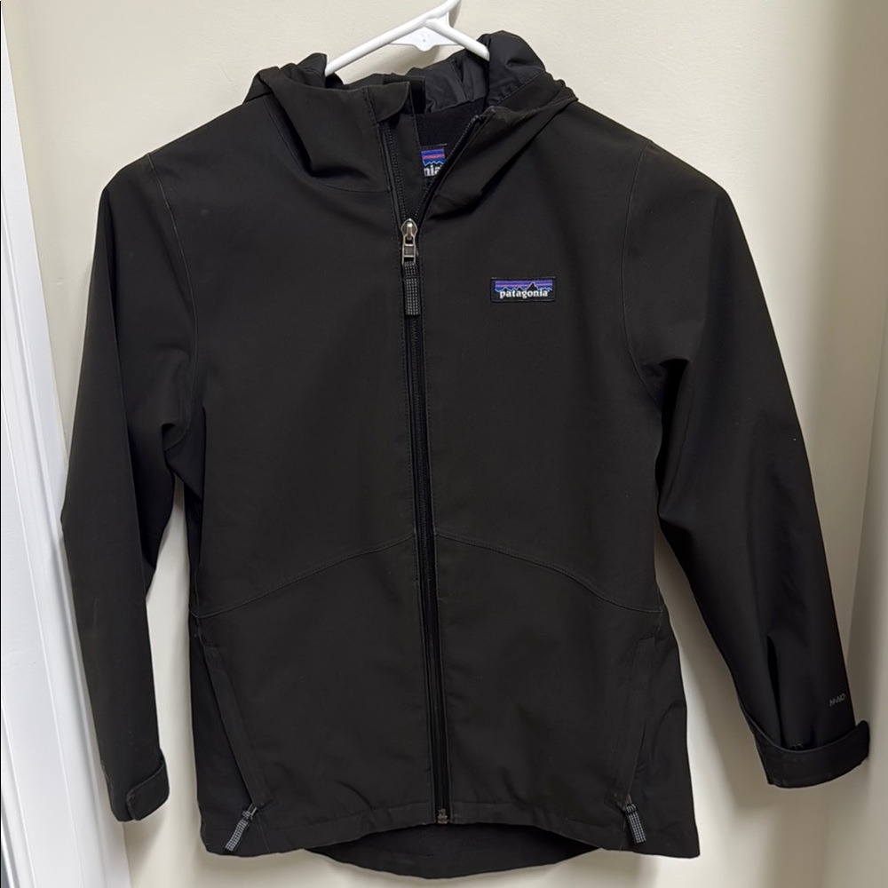 Patagonia Kids Black Raincoat